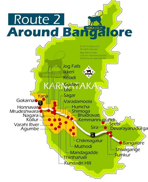 Places Near Bangalore : Towards Shimoga and Gokarna