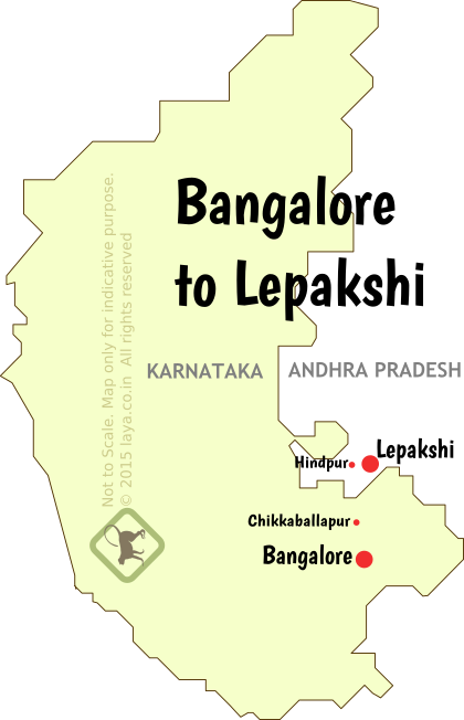 Bangalore to Lepakshi road route