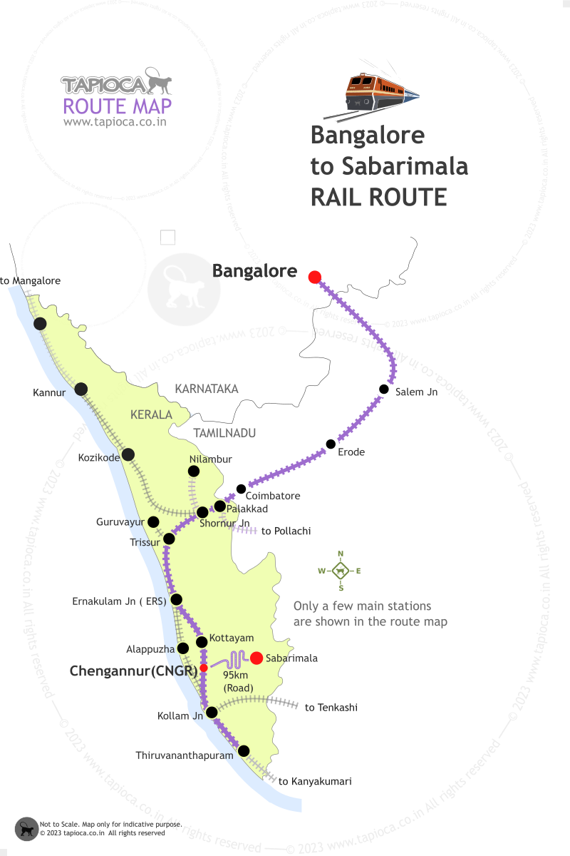 Chengannur is the nearest railway station for Sabarimala